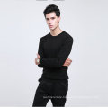 Herren Yak Wolle / Cashmere Rundhals Langarm-Pullover / Kleidung / Garment / Strickwaren